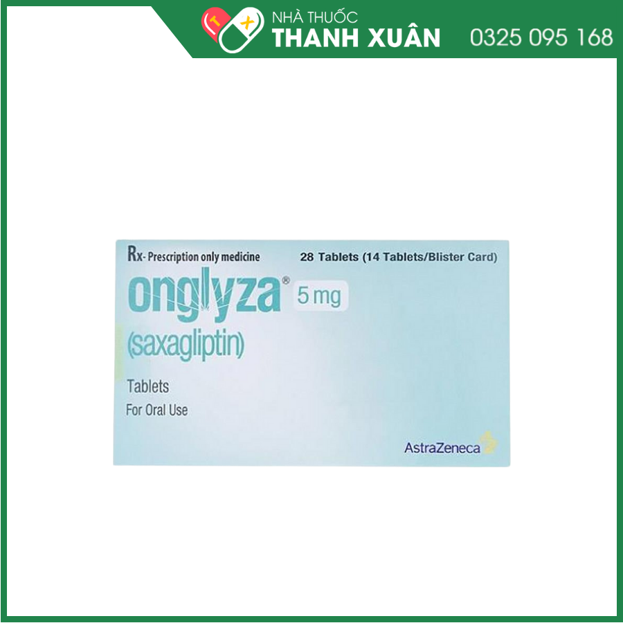 Onglyza 5mg trị liệu hỗ trợ cho chế độ ăn kiêng và luyện tập giúp kiểm soát glucose trong máu